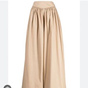 Batsheva Kafka Basque Waist Wide Leg Pants, Size 18